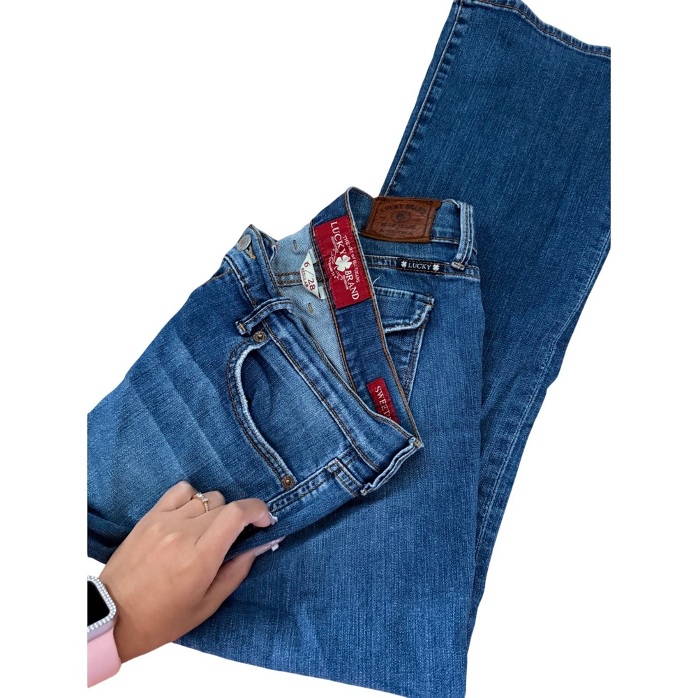 Y2K 2000s Lucky Brand Sweet N Low Bootcut Jeans Blue Denim